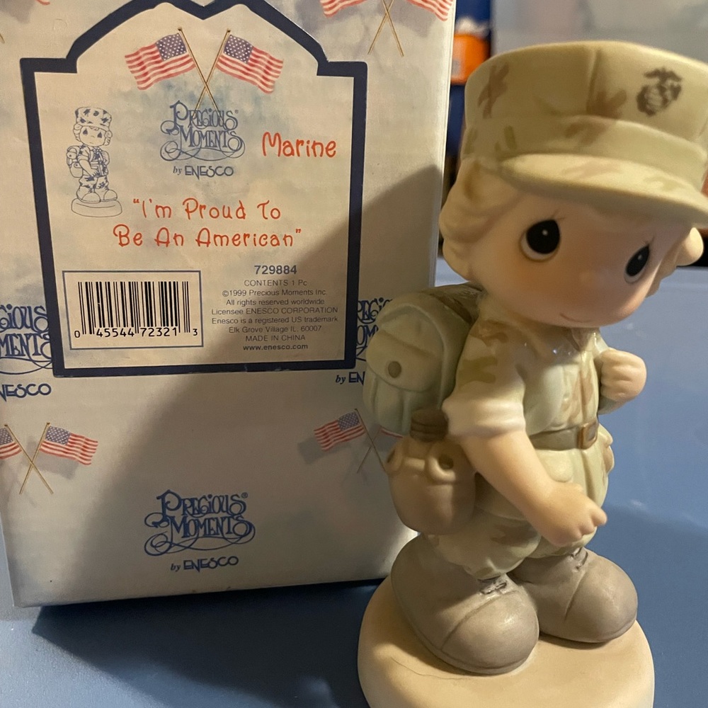 Precious Moments I’m Proud to be an American figurines
